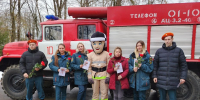Фурмановские кадеты поздравили сотрудниц чрезвычайного ведомства с 8 марта - МЧС