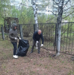 Дождь субботникам не помеха!