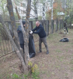 Дождь субботникам не помеха!